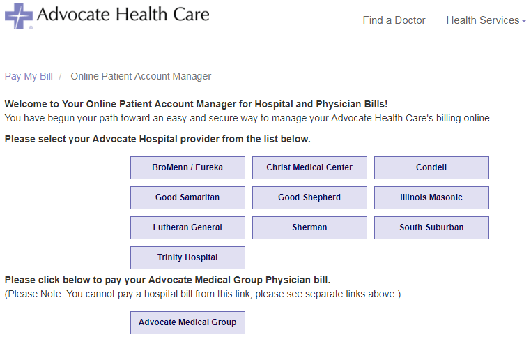 Advocate.PatientCompass.com Portal