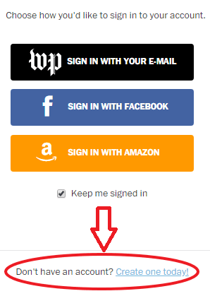Subscribe.WashingtonPost.com Registro